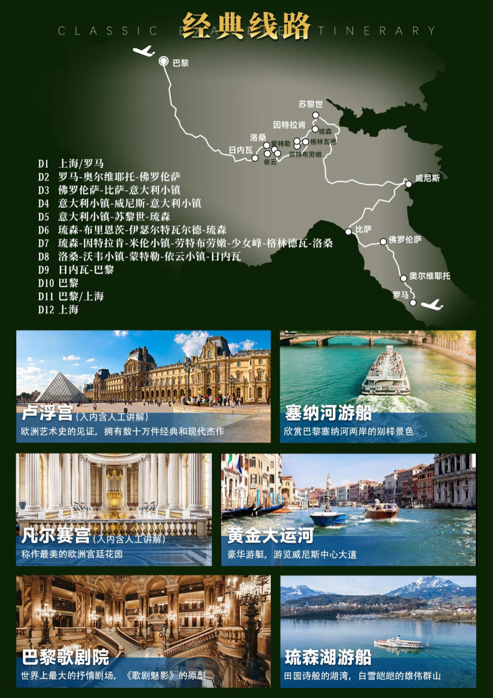 法國瑞士意大利深度游，一次難忘的12天之旅，法國瑞士意大利深度游，難忘的十二日旅程